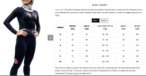 Size Chart 11.03.50