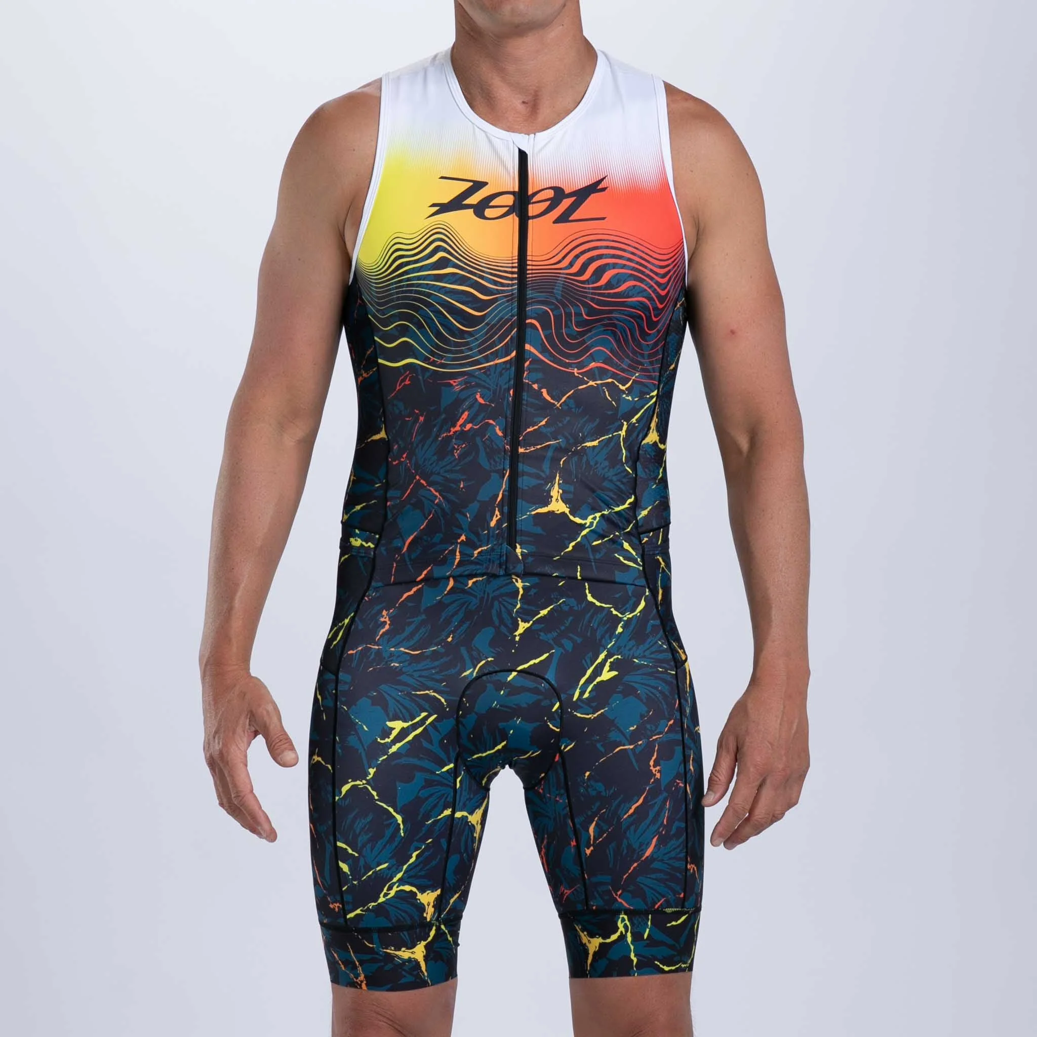Zoot LTD Tri Aero FZ Sleeveless Mens Triathlon Suit Aerodynamic