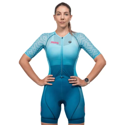 Purpose Chromatica Hypermesh™ PRO Racing Womens TriSuit Arctic Blue
