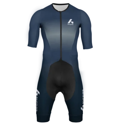 Surpas Aero 4 Speed Suit MD Mens Tri Suit Honest Indigo / Moonstone