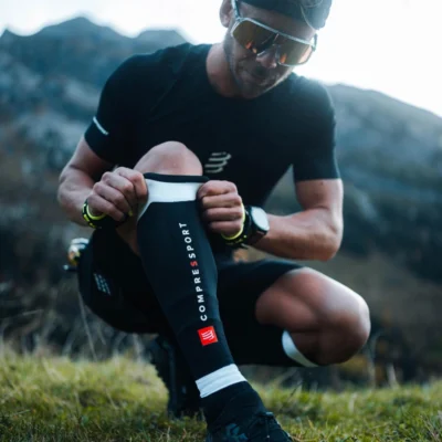 Compressport Compression Calf Sleeves R2 3.0 Black/White