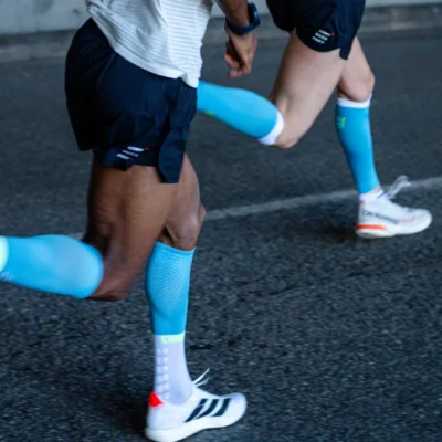 Compressport Compression Calf Sleeves R2 3.0 Norse Blue/White