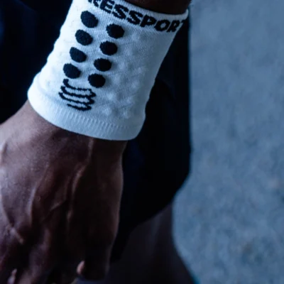 Compressport Racing Sweatbands White