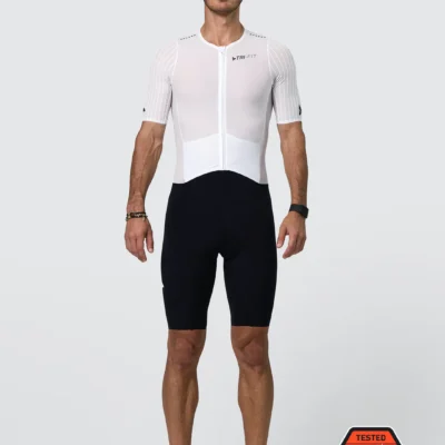 TRI-FIT Vortex Men's Trisuit White Black