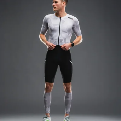 Fusion TEMPO! TWO Tri Suit White Grey