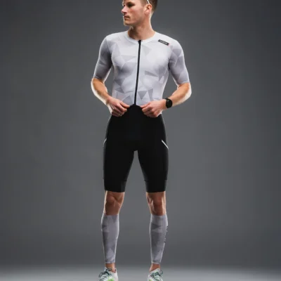 Fusion TEMPO! TWO Tri Suit White Grey