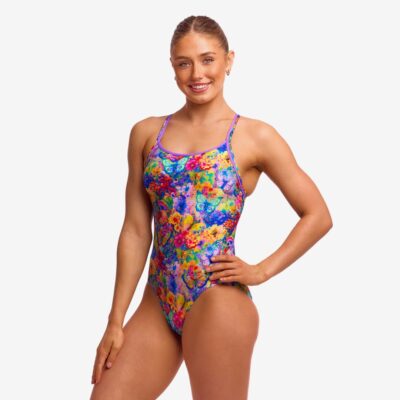 Funkita Ladies Diamond Back One Piece Austin Flowers